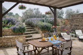 Casina Matilde is a charming retreat carved into an ancient tuff quarry, with walls that tell stories from distant times. This gem, featuring its characteristic barrel vaults, offers a bright furnished veranda for moments of pure stillness, a spacious ro - Image 3