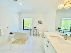 Luxe Summer House Rental w/ Heated Saltwater Pool; Walk to Beach and Golf - Image 3