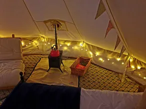 Hazel 5m xl bell tent with log burner near Whitby - Image 5