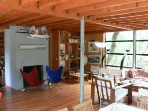 modernt \"grönt hus\" hus i skogen - Image 2