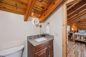 Main Channel Lots of Water. Soak in a one-of-a-kind oak-barrel hot tub, play a game of pool, and watch the sunrise over the Lake. The Lodge at Pine Haven — a spacious lakefront log home on an 8-acre micro-resort. Book one cabin or all 5 (sleeps 36). - Image 5