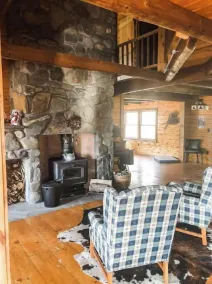 Dog Friendly Log Cabin + Wood Stove + Sauna + High Speed WiFi! 25 min to Stowe! - Image 3