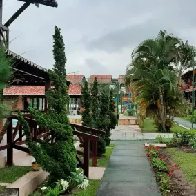 Chalet with heated pool and children's playground. - Image 3