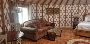 Beautiful, scenic yurt in quiet privacy near Yellowstone National Park. - Image 5