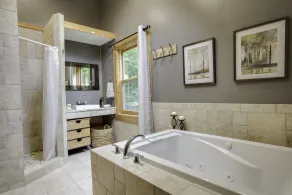 Secluded modern log cabin with picturesque private water fall on 12 acres! - Image 3
