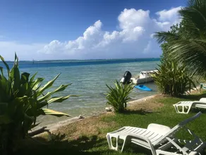 Pension Poerani Moorea - DeLuxe Suite, living room, kitchen, 2 bedrooms a/c - Image 3
