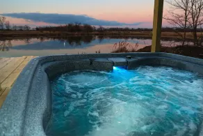 Hot Tub - Lake Front Lodge - Private - Image 2