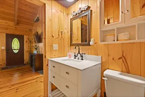 Secluded 2-BD cabin, tranquil mountain setting. Hot Tub Gazebo! Wood fireplace. - Image 2