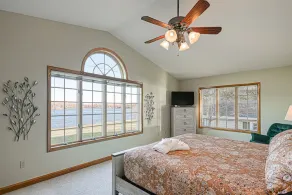 Lakefront retreat with a large yard, stone fire pit, gazebo, deck, & dock - Image 4