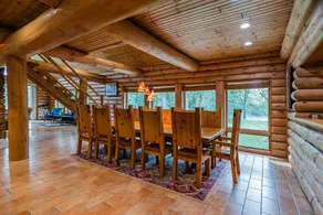 Massive Private Family Log Cabin Lodge: Pool, Pickleball-Fun for All! 100+ acres - Image 2