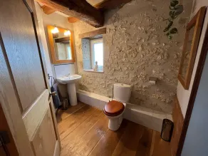 Unique, open plan stone barn with stunning features and views. - Image 2