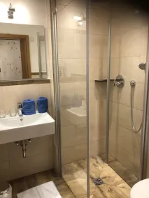 Vacation apartment with a view of the beer garden, shower, toilet, and balcony - Image 3