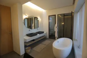white stone luxury modern villa in marrakech - Image 2