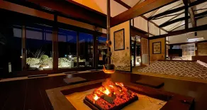 A house with a hearth surrounded by Mt. Fuji and Yatsugatake. - Image 3