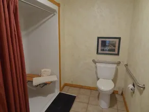 C16, Two bedroom, two bath, log-sided Harbor North luxury cottage with hot tub overlooking Lake Ouachita - Image 5