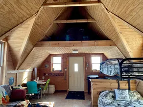 Off grid solar a-frame cabin Northwoods Farm Stay Hundreds of Acres to Explore - Image 3