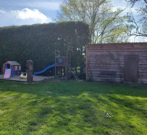Holiday home with wood-burning stove, terrace, and view of nature - Image 2