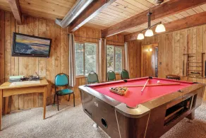 Forest Edge Retreat - Cozy, log cabin with a wood burning fireplace! Pool Table, Foosball and Darts! - Image 3