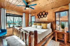 Lux Cabin + Panoramic Mountain Views + Hot Tub, Pool + King Suite! - Image 5