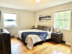 Lakeside Log Cabin - Enjoy a beautiful sugar sand beach, Fireplace - Image 4