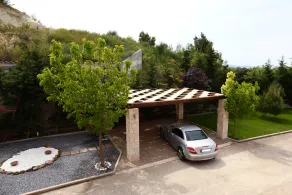 Pefkochori villa with a stunning panoramic view and a waterfall private pool. - Image 5