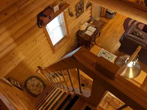 Cozy Cabin-real log cabin stay. Loft bed,  woodsy decor, clean & cozy! - Image 2