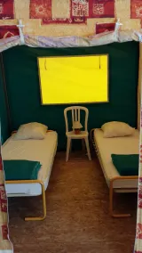 Lærredstelt til 5 personer i en rolig campingplads ved Les Prés - Image 4