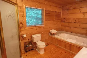 Gemütliche Blockhütte mit 2 Master-Suiten - Whirlpool - Feuerstelle - überdachte Veranda - Image 3