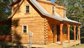 An Outdoor Luxury Cabin Adventure \"The Hampton\"Amish-Built Log Cabin - Image 5