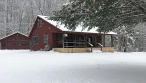 Rustic cabin on private pond and 7 acres! Woodstove, porch for wildlife viewing - Image 5