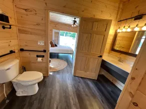 Modern 3-Bedroom Cabin in Wooded Brookville - Image 3