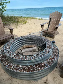 House is located on Lake Huron with a private beach - Image 5