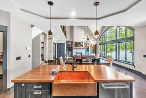 5 soveværelser, Lake Front, 2 MASTERS Suites, privat strand, lavvandede sø - Image 2