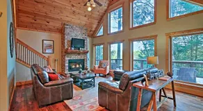 Children-friendly nice cabin with jacuzzi, BBQ & terrace | River view - Image 4