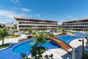 MLW203 Flat c/varanda 2 quartos praia Muro Alto - Image 1