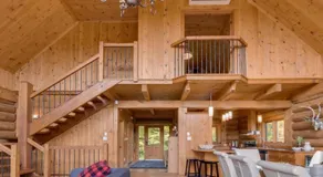 Log Cabin Home with Lake and Mountain view by Reserver.ca - Image 4