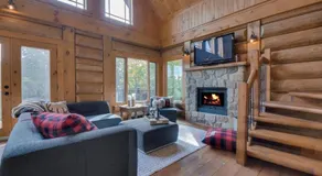 Log Cabin Home with Lake and Mountain view by Reserver.ca - Image 3